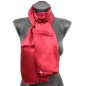 Echarpe en satin de soie bordeaux