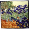 Foulard carré motif tableau "Iris" Van Gogh