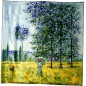 Foulard carré Sous les peupliers Monet