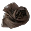 Foulard en soie marron
