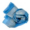 Foulard en soie bleu