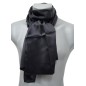 Echarpe en satin de soie noire
