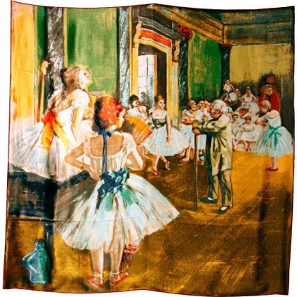 Carré de soie L'école de danse de Degas