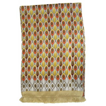 Foulard en soie homme beige