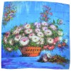 Foulard carré motif tableau 