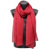 Echarpe en mousseline unie bordeaux