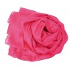 Etole en mousseline de soie rose fuschia