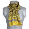 Foulard homme en soie vert et bleu