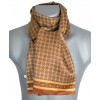 Foulard homme en soie marron