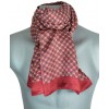 Foulard homme en soie bordeaux petites fleurs