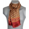 Foulard homme en soie roues bordeaux