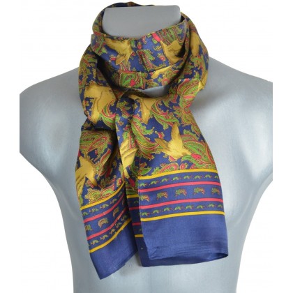 Foulard homme en soie canards