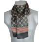 Foulard soie homme étriers noir Foulard soie homme étriers noir