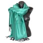 Etole en soie réversible verte et noire Etole en soie réversible verte et noire