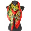Carré 110 crêpe de Chine fleur tropic