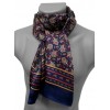 Foulard homme en soie bleu marine