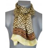 Foulard soie homme étriers jaune