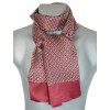 Foulard soie homme maillons bordeaux