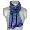 Foulard soie homme pois bleu-ciel