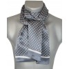 Foulard soie homme cubes gris