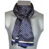 Foulard soie homme cubes bleu