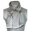 Foulard soie homme gris souris