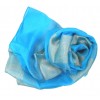 Foulard en soie bleu turquoise