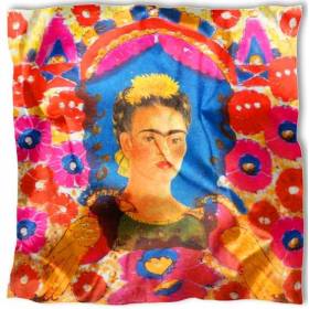 Carré de soie Kahlo, Le portrait