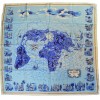 Carré de soie Mappemonde
