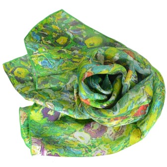 Echarpe en soie Klimt - Apple Tree