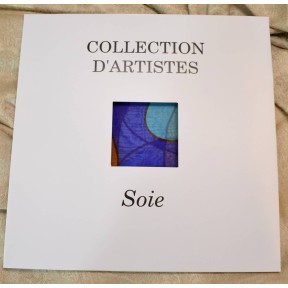 Echarpe en soie Mucha - Chocolat