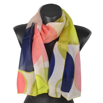 Echarpe en soie Delaunay S. - Ronds