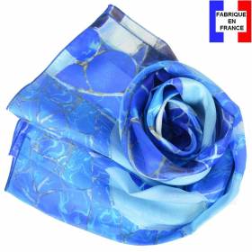 Echarpe en soie Gaudi - Grand Bleu