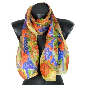 Echarpe en soie Lettres Médiévales