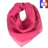 Carré en soie 70cm rose byzantin made in France