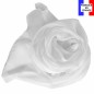 Foulard en soie blanc uni made in France