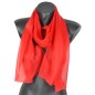 Foulard en soie rouge uni made in France Foulard en soie rouge uni made in France