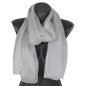 Foulard en soie gris uni made in France Foulard en soie gris uni made in France