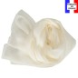 Foulard en soie écru uni made in France Foulard en soie écru uni made in France