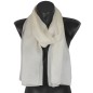 Foulard en soie écru uni made in France Foulard en soie écru uni made in France