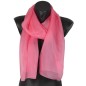 Foulard en soie rose bonbon uni made in France