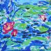 Echarpe en crêpe de Chine Les Nymphéas Monet