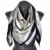 Carré soie 110cm calèche - gris