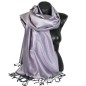 Etole en soie réversible mauve et noire Etole en soie réversible mauve et noire