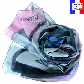 Echarpe en soie Picasso – Nu au bouquet d’Iris et au miroir