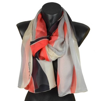 Echarpe en soie Delaunay – Vagues