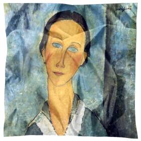 Carré de soie Modigliani – La jeune femme au col marin