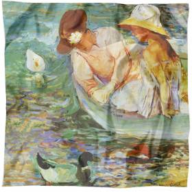 Carré en soie Cassatt – Summertime