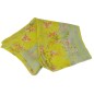 Foulard en soie Bouquet de printemps jaune made in France