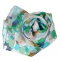 Foulard en soie Puzzle vert made in France Foulard en soie Puzzle vert made in France